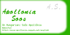 apollonia soos business card