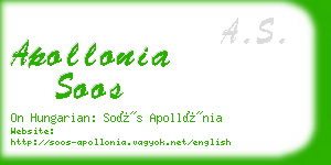 apollonia soos business card